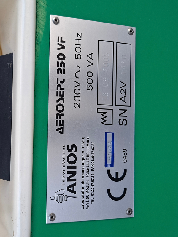 Anios Aérosept 250 VF – Appareil de désinfection terminale par voie aérienne
