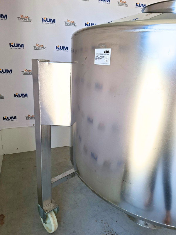 Stainless steel tank – AZO D1200 – 1000 L