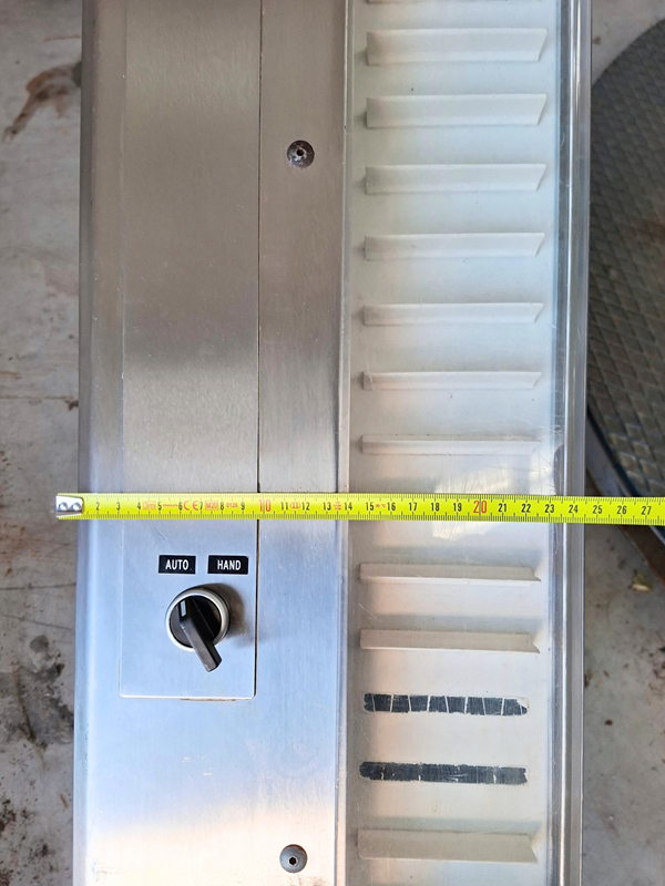 L.B. Bohle BAND stainless steel cleated elevator conveyor – 115 mm useful belt width