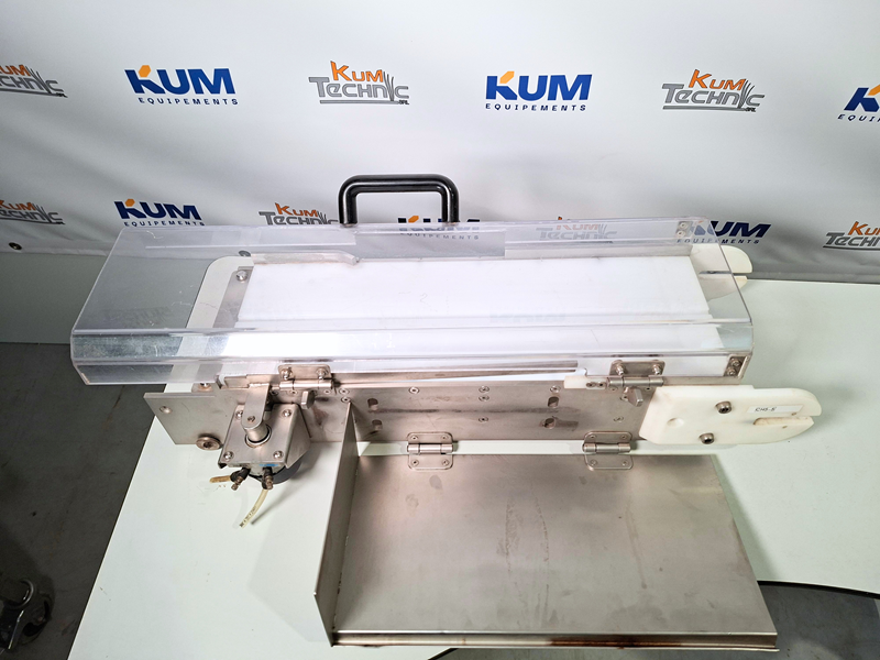 Loma IQ industrial metal detector (optional: Benne S.A. stainless steel conveyor)
