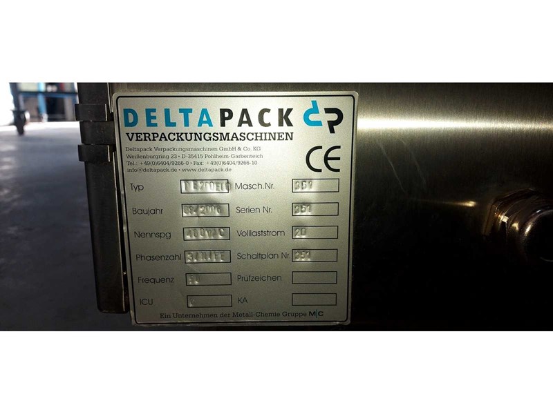 Flowpack vertical avec prédécoupe – Deltapack DE200ECO (2006)