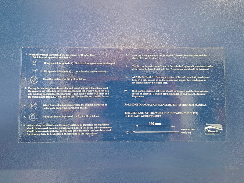 Flux laminaire vertical Clean Air