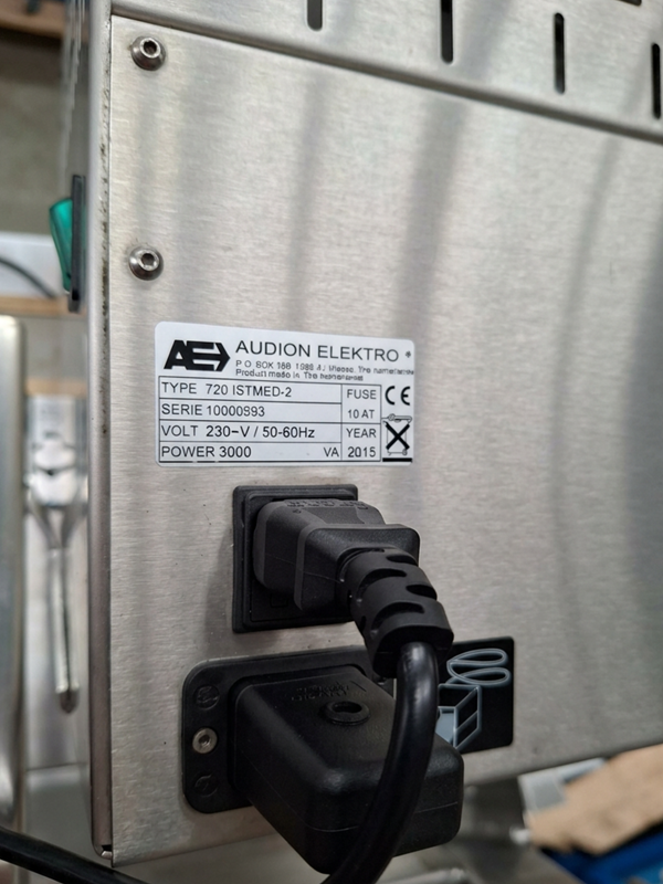 AUDION ELEKTRO 720 ISTMED‑2 – Soudeuse médicale validable – 720 mm + Chariot inox