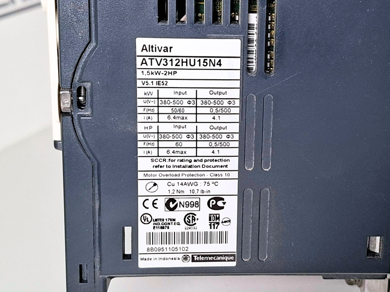 Schneider Electric Altivar 312 ATV312HU15N4