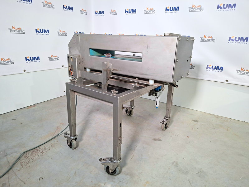 Loma IQ industrial metal detector (optional: Benne S.A. stainless steel conveyor)