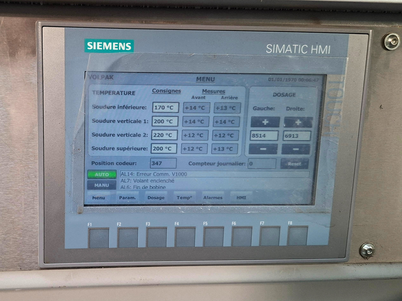 Ensacheuse verticale Volpak S-130 D - Automatisation Siemens + PLC Omron
