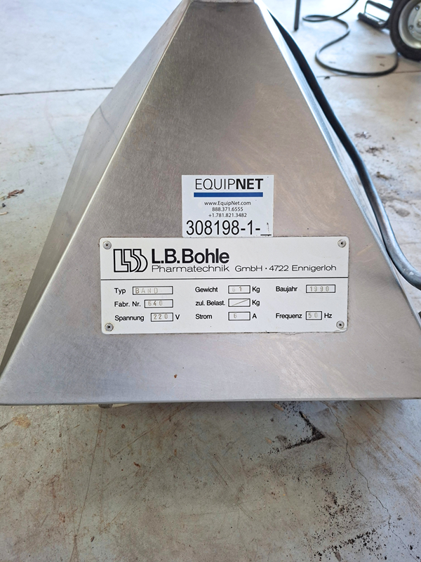L.B. Bohle BAND stainless steel cleated elevator conveyor – 115 mm useful belt width