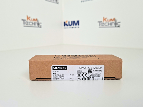 Siemens SIMATIC ET200SP – BaseUnit BU15‑P16+A0+2B (6ES7 193‑6BP00‑0BA0)