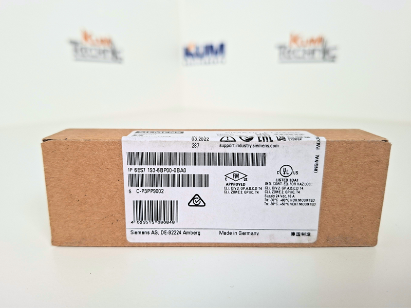 Siemens SIMATIC ET200SP – BaseUnit BU15‑P16+A0+2B (6ES7 193‑6BP00‑0BA0)