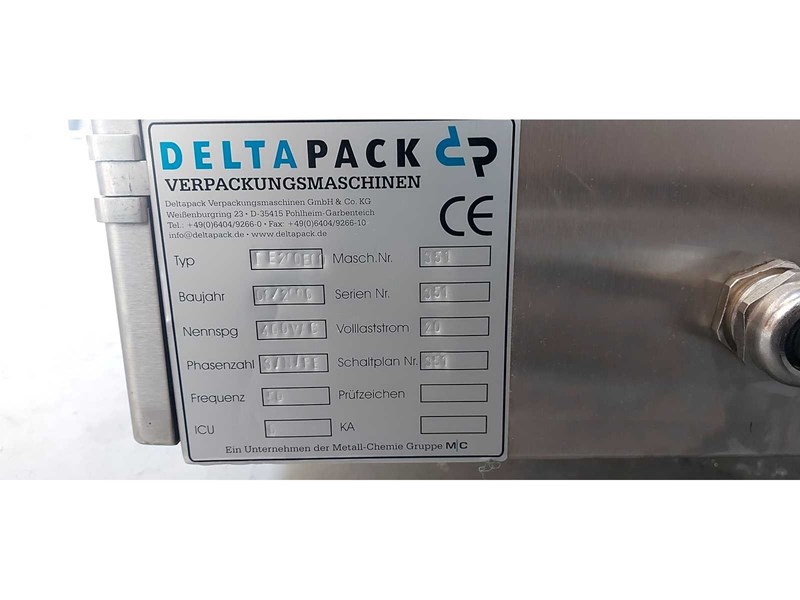 Flowpack vertical avec prédécoupe – Deltapack DE200ECO (2006)