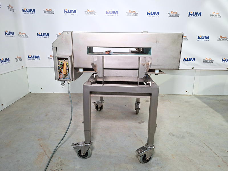 Loma IQ industrial metal detector (optional: Benne S.A. stainless steel conveyor)