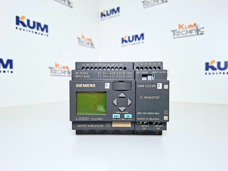 Siemens LOGO! 12/24RC + Module d'Extension DM8 12/24R